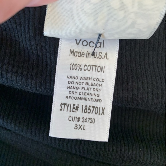 VOCAL Gold Studded Fringe long sleeve Top 3x western boho shirt new without tags - Picture 6 of 6